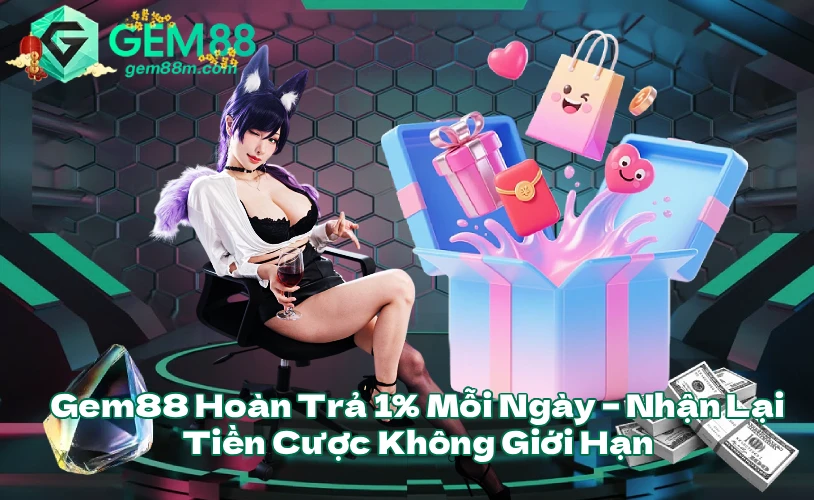 Gem88 Hoàn Trả 1 Mỗi Ngày Nhận Lại Tiền Cược Không Giới Hạn
